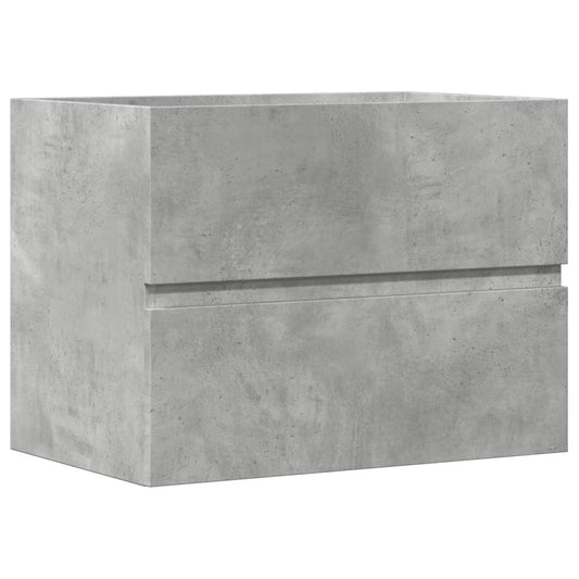 Sink Cabinet 60x38.5x45 cm Engineered Wood Concrete grey