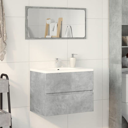 Sink Cabinet 60x38.5x45 cm Engineered Wood Concrete grey