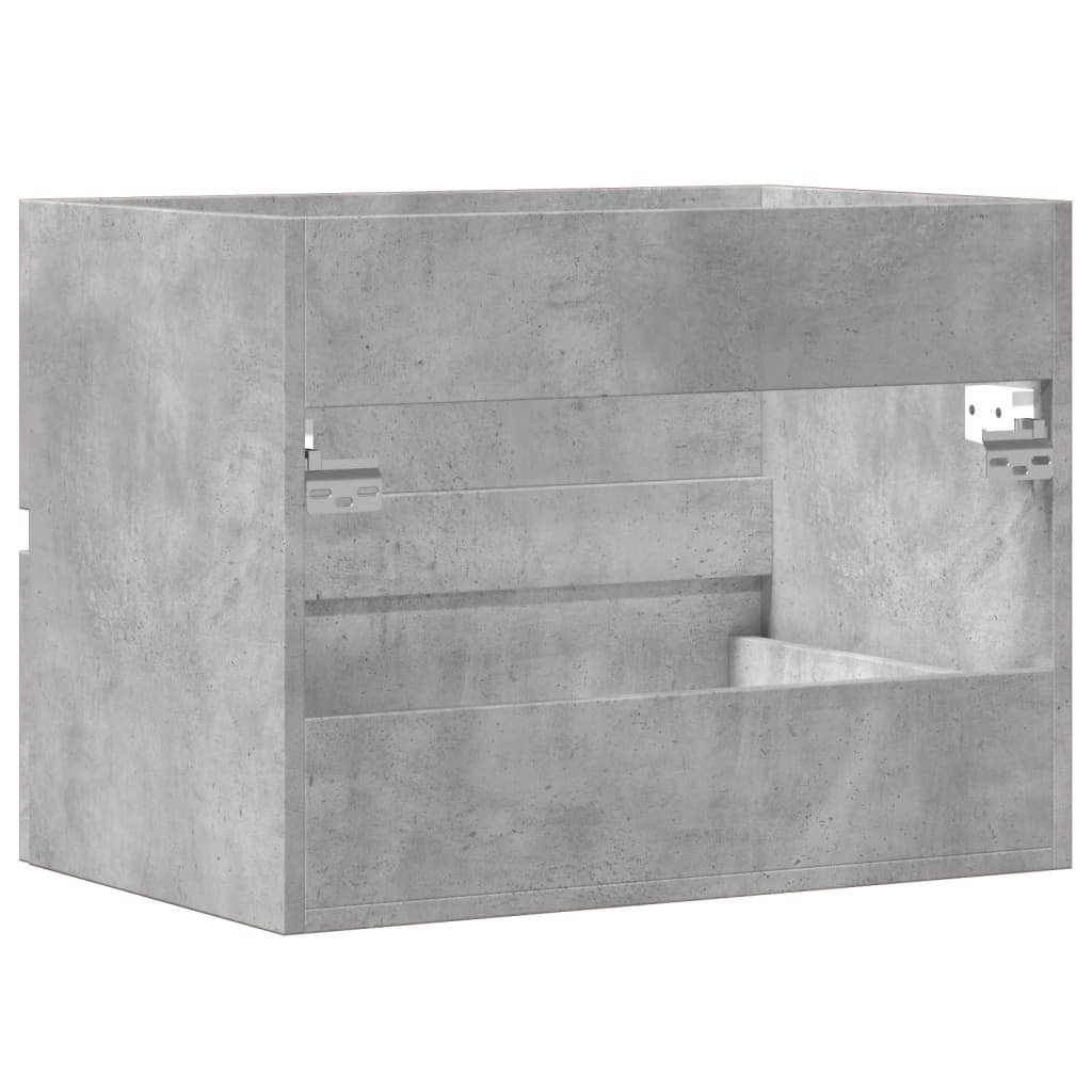 Sink Cabinet 60x38.5x45 cm Engineered Wood Concrete grey