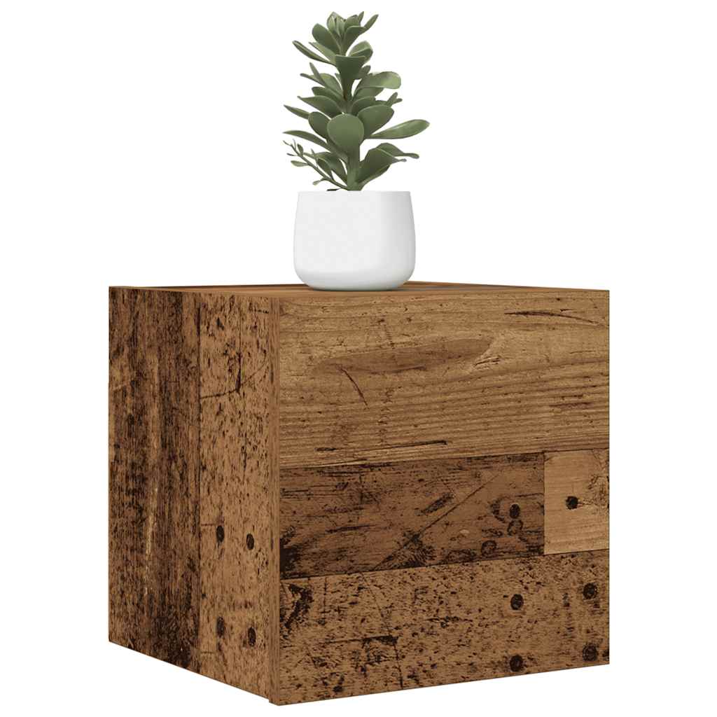 Wall-mounted TV Cabinet Set 30.5x30x30 cm 2 pcs Old wood
