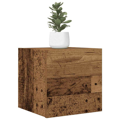 Wall-mounted TV Cabinet Set 30.5x30x30 cm 2 pcs Old wood