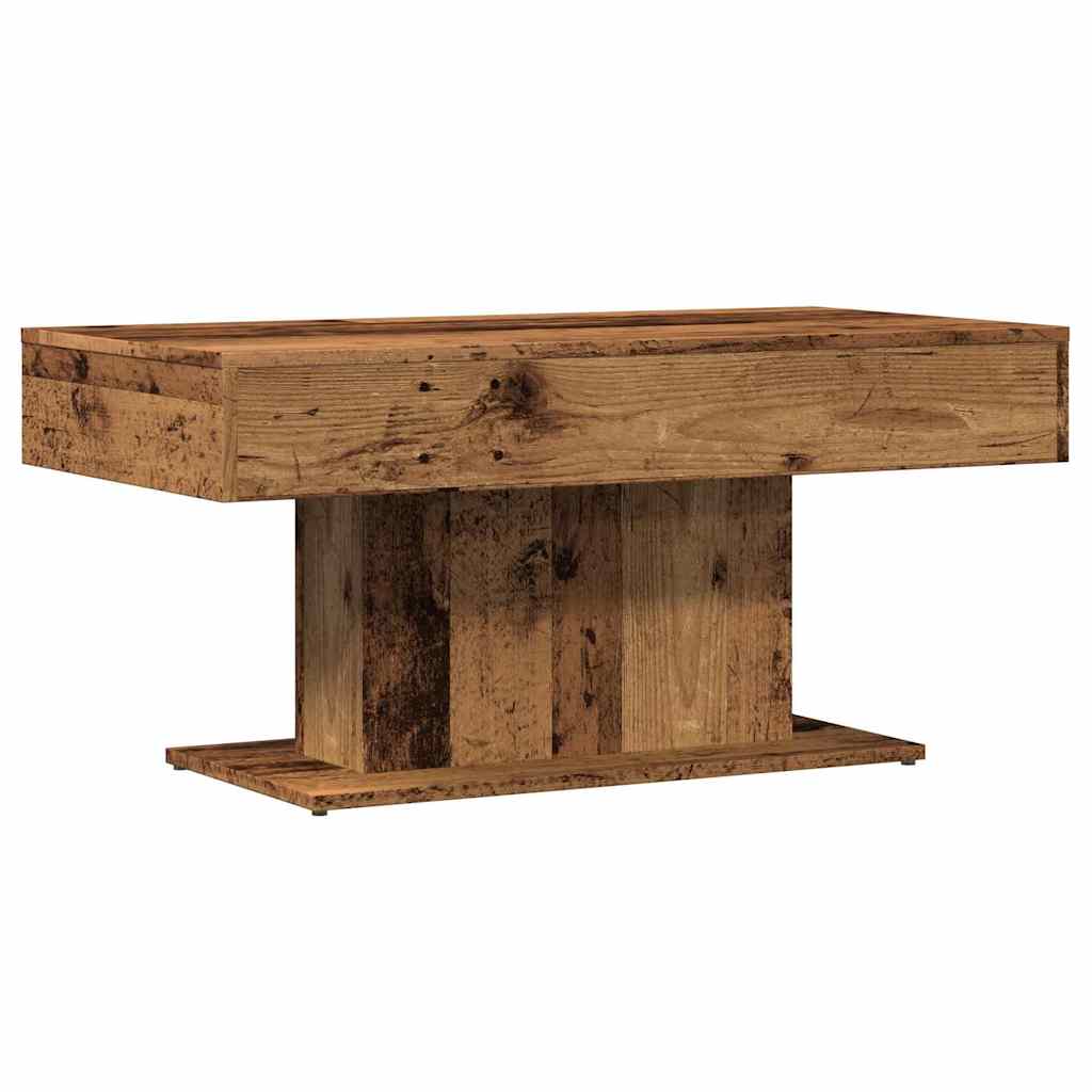 Coffee Table 96x50x45 cm Engineered Wood Old wood