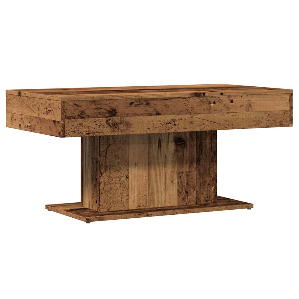 Coffee Table 96x50x45 cm Engineered Wood Old wood