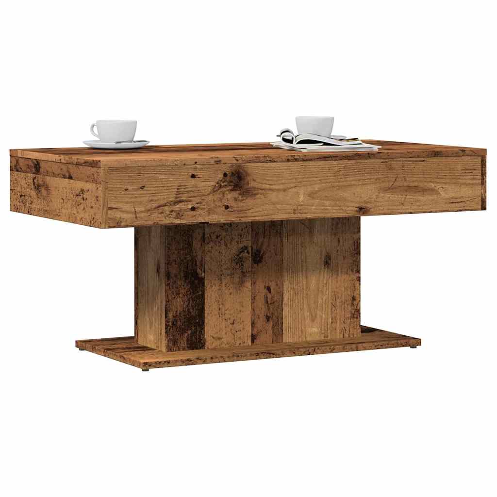 Coffee Table 96x50x45 cm Engineered Wood Old wood