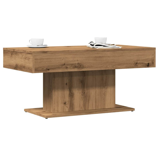 Coffee Table 96x50x45 cm Engineered Wood Artisan oak