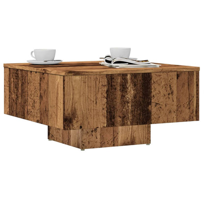 Coffee Table 60x60x31,5 cm Engineered Wood Old wood
