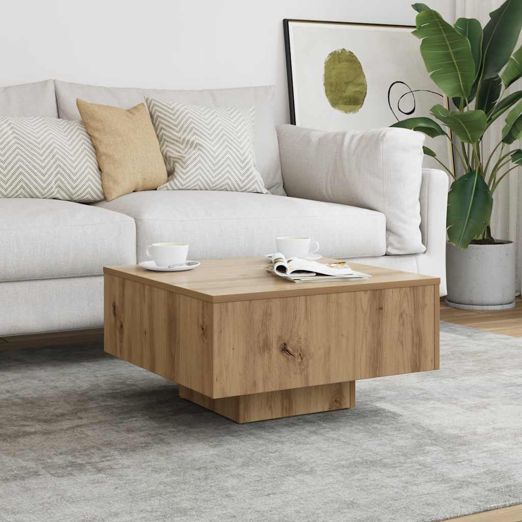 Coffee Table 60x60x31,5 cm Engineered Wood Artisan oak