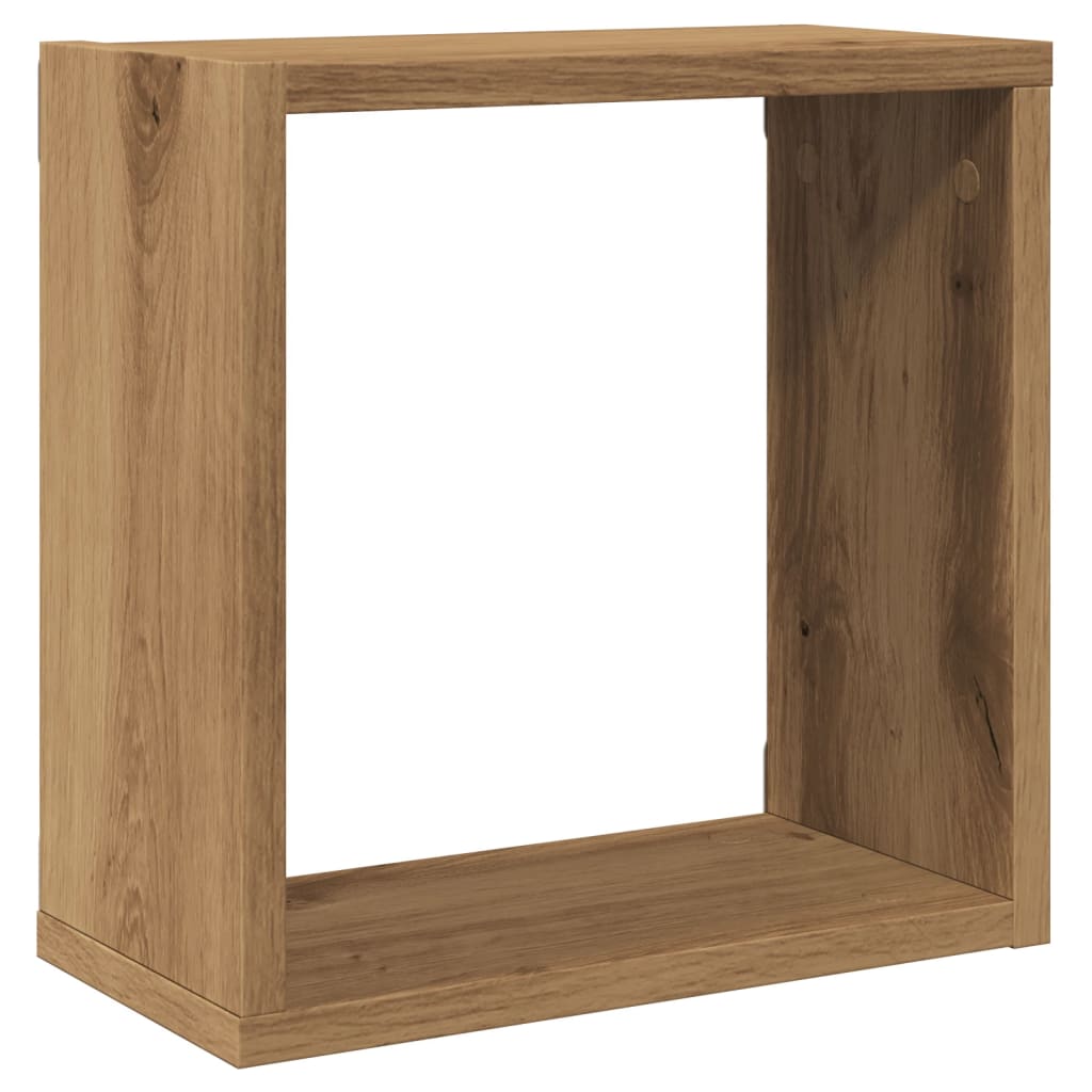 Wall Cube Shelves 30x15x30 cm 4 pcs Artisan oak