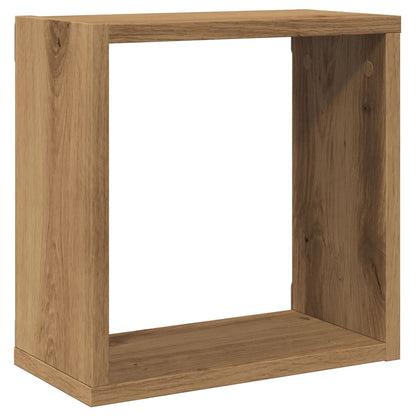 Wall Cube Shelves 30x15x30 cm 4 pcs Artisan oak
