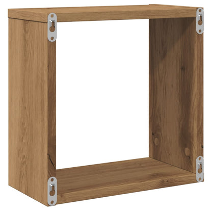 Wall Cube Shelves 30x15x30 cm 4 pcs Artisan oak