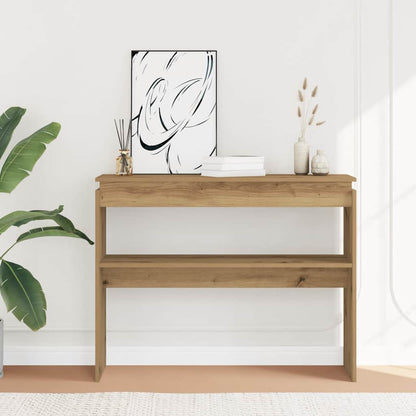 Console Table 102x30x80 cm Engineered Wood Artisan oak 102 cm