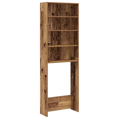 Washing Machine Cabinet 64x24x190 cm Old wood