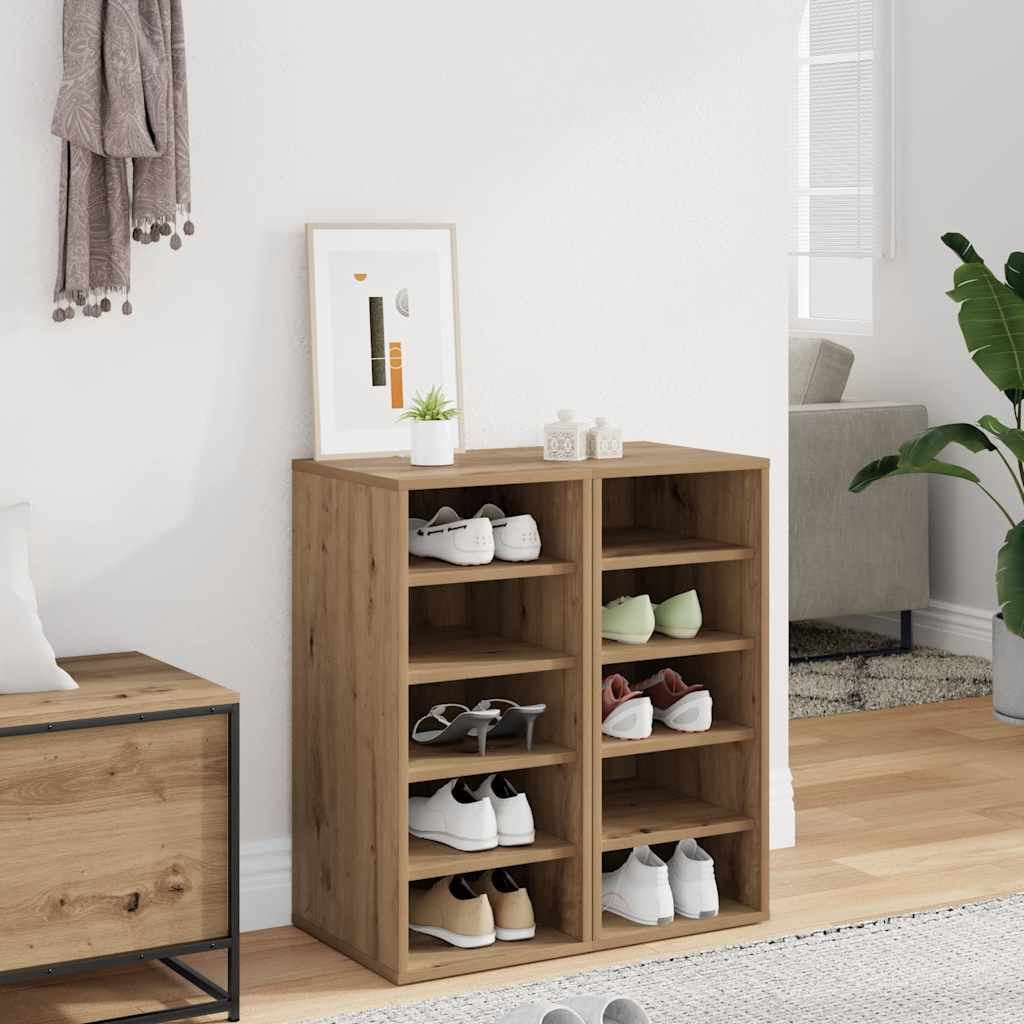 Shoe Cabinet 32x35x70 cm Engineered Wood Artisan oak 2x shoe cabinet without door