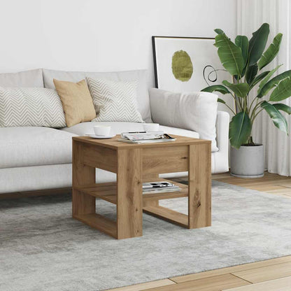 Coffee Table 55,5x55x45 cm Engineered Wood Artisan oak
