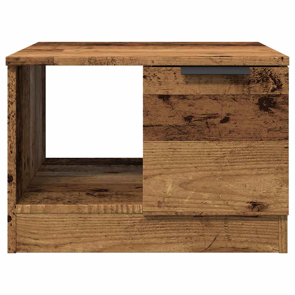 Coffee Table 50x50x36 cm Engineered Wood Old wood