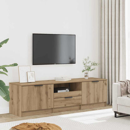 TV Cabinet 140x35x40 cm Engineered Wood Artisan oak