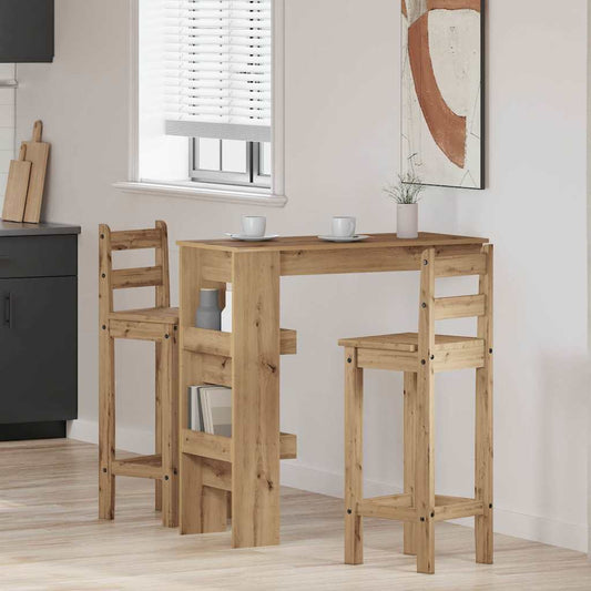 Wall Bar Table 102x45x103,5 cm Engineered Wood Artisan oak
