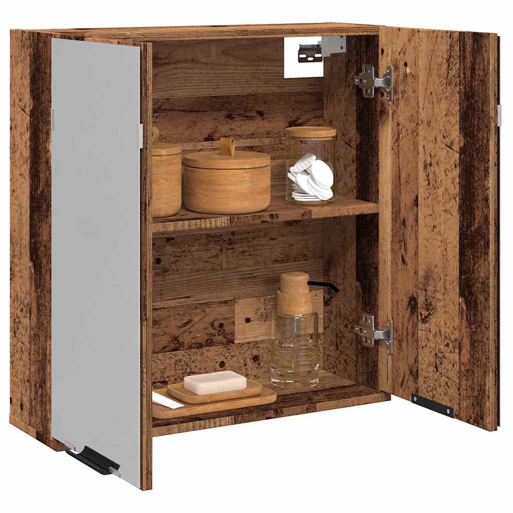 Bathroom Mirror Cabinet 64x20x67 cm Old wood