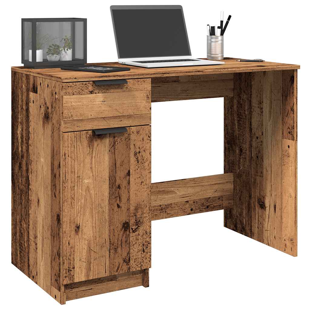 Desk 100x50x75 cm Engineered Wood Old wood