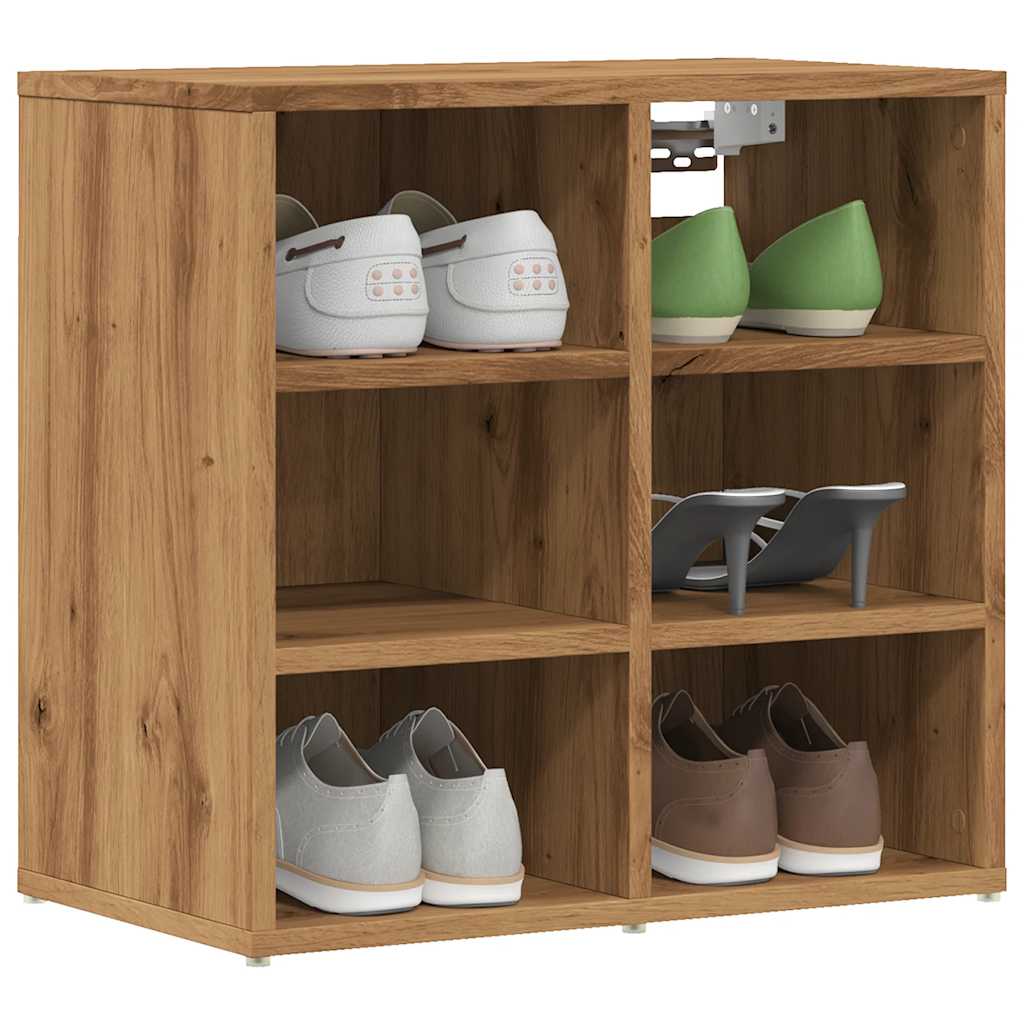 Shoe Cabinet 52.5x30x50 cm Width 52 cm Artisan oak