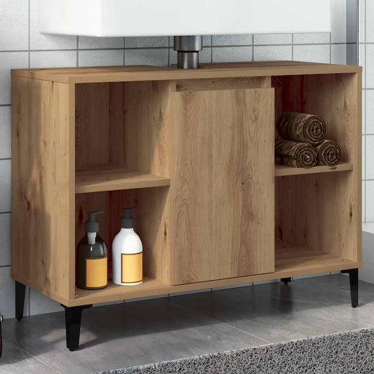 Sink Cabinet 80x33x60 cm Engineered Wood Artisan oak