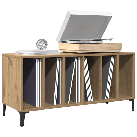 Record Cabinet 100x38x48 cm Engineered Wood Artisan oak