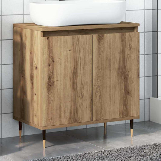 Bathroom Cabinet 58x33x60 cm Engineered Wood Artisan oak