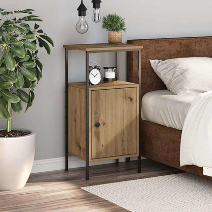 Bedside Cabinet 41x31x80 cm Engineered Wood Artisan oak 1