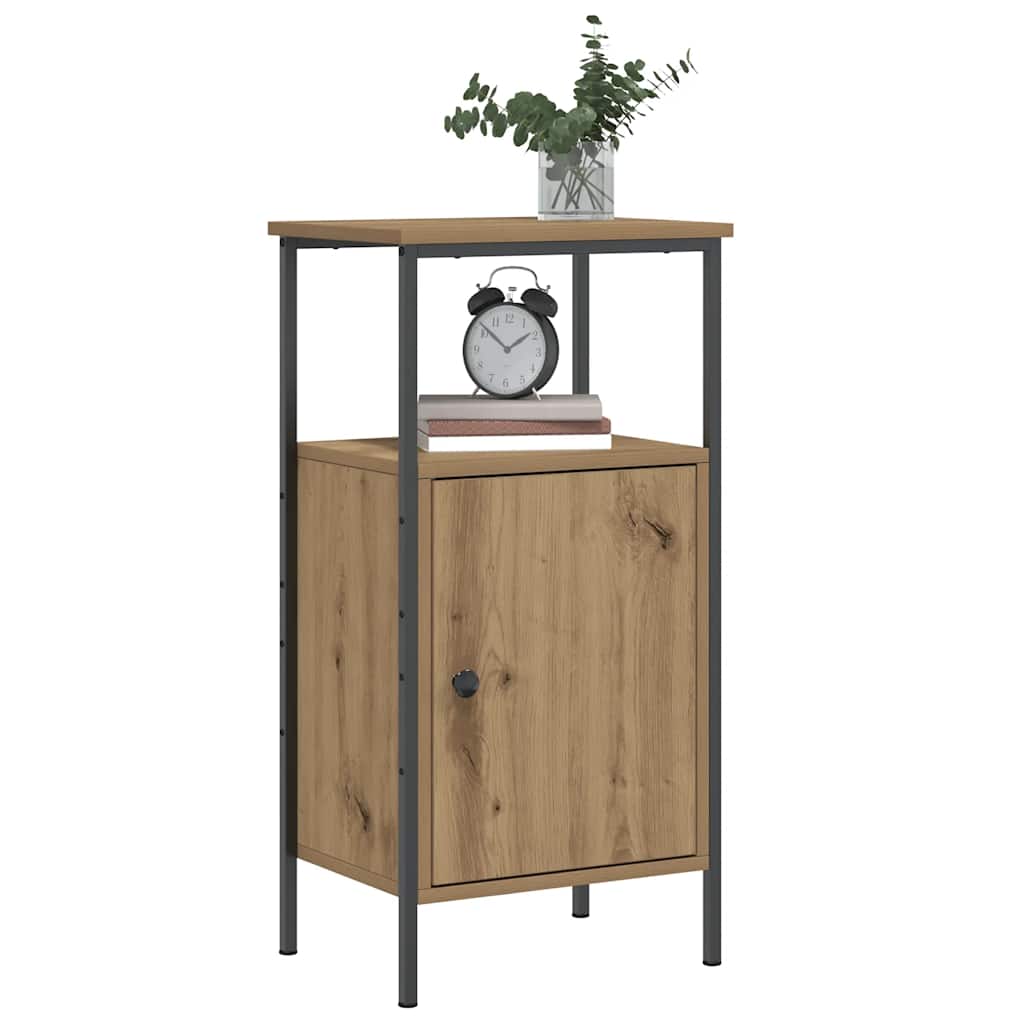 Bedside Cabinet 41x31x80 cm Engineered Wood Artisan oak 2