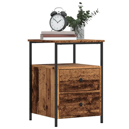 Bedside Cabinet 34x35,5x50 cm Engineered Wood Old wood 1