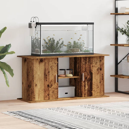 Aquarium Stand Engineered Wood Depth 41 cm Old wood 121 cm