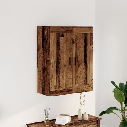 Wall Mounted Cabinet 69,5x34x90 cm Engineered Wood Old wood