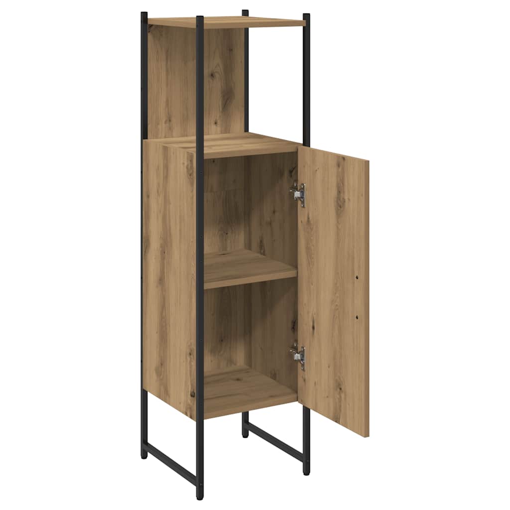 Bathroom Cabinet 33x33x120,5 cm Engineered Wood Artisan oak