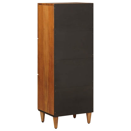 vidaXL Highboard Walnut 40 x 33 x 110 cm Solid Mango Wood 6