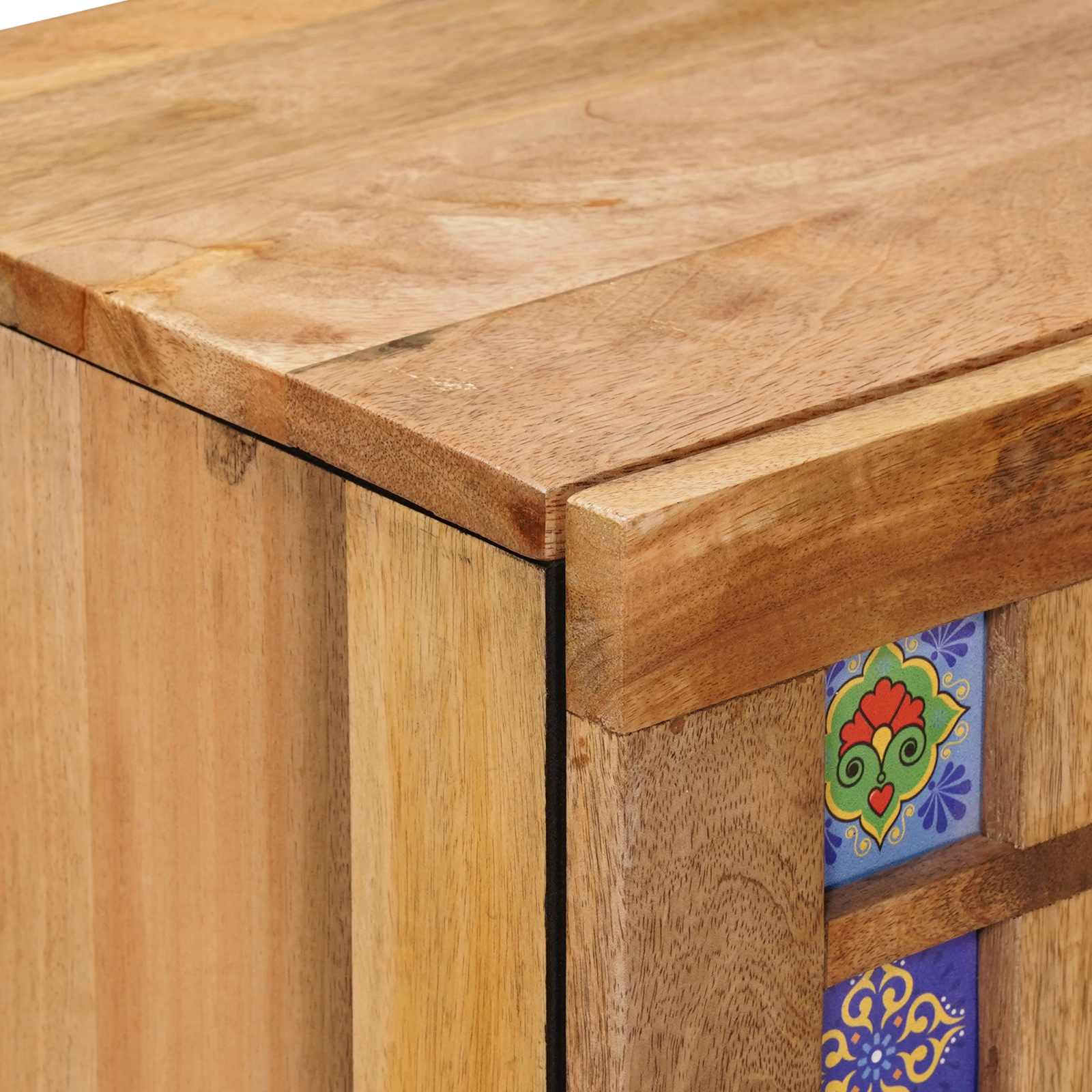vidaXL Sideboard 60 x 33 x 75 cm Solid Mango Wood Natural 6