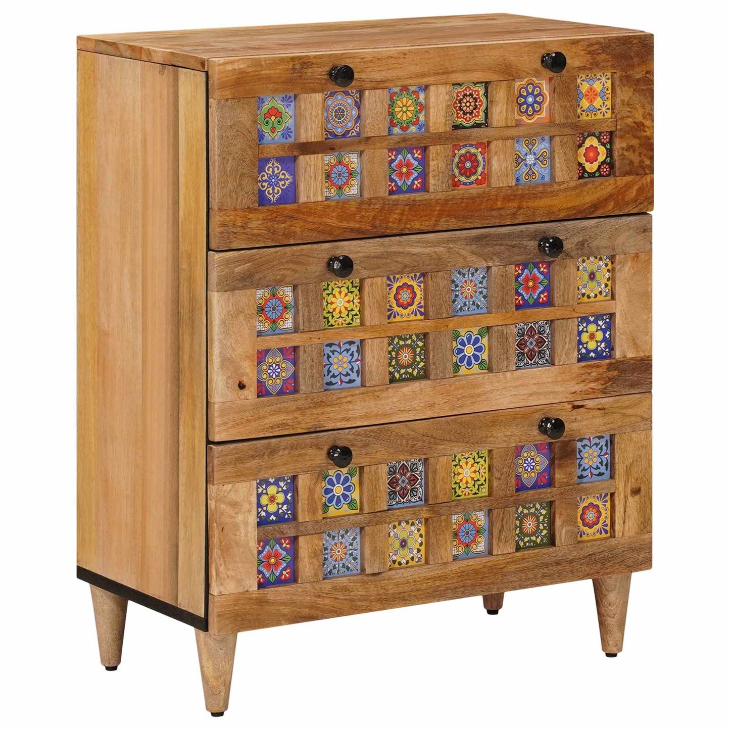 vidaXL Sideboard 60 x 33 x 75 cm Solid Mango Wood Natural 1