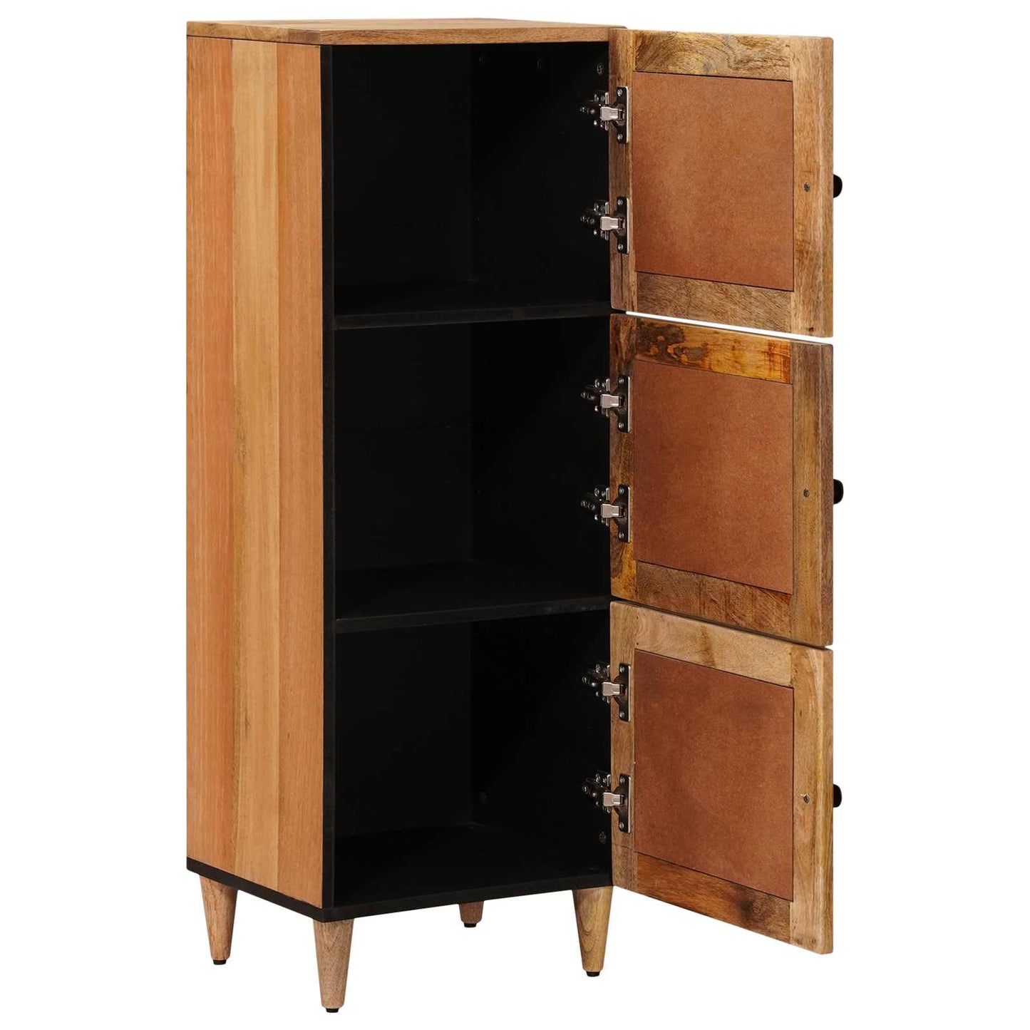 vidaXL Highboard Natural 40 x 33 x 110 cm Solid Mango Wood 2