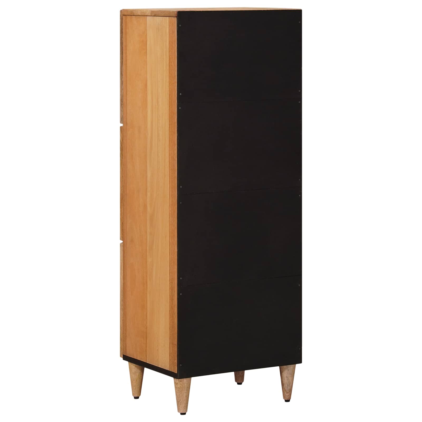 vidaXL Highboard Natural 40 x 33 x 110 cm Solid Mango Wood 5