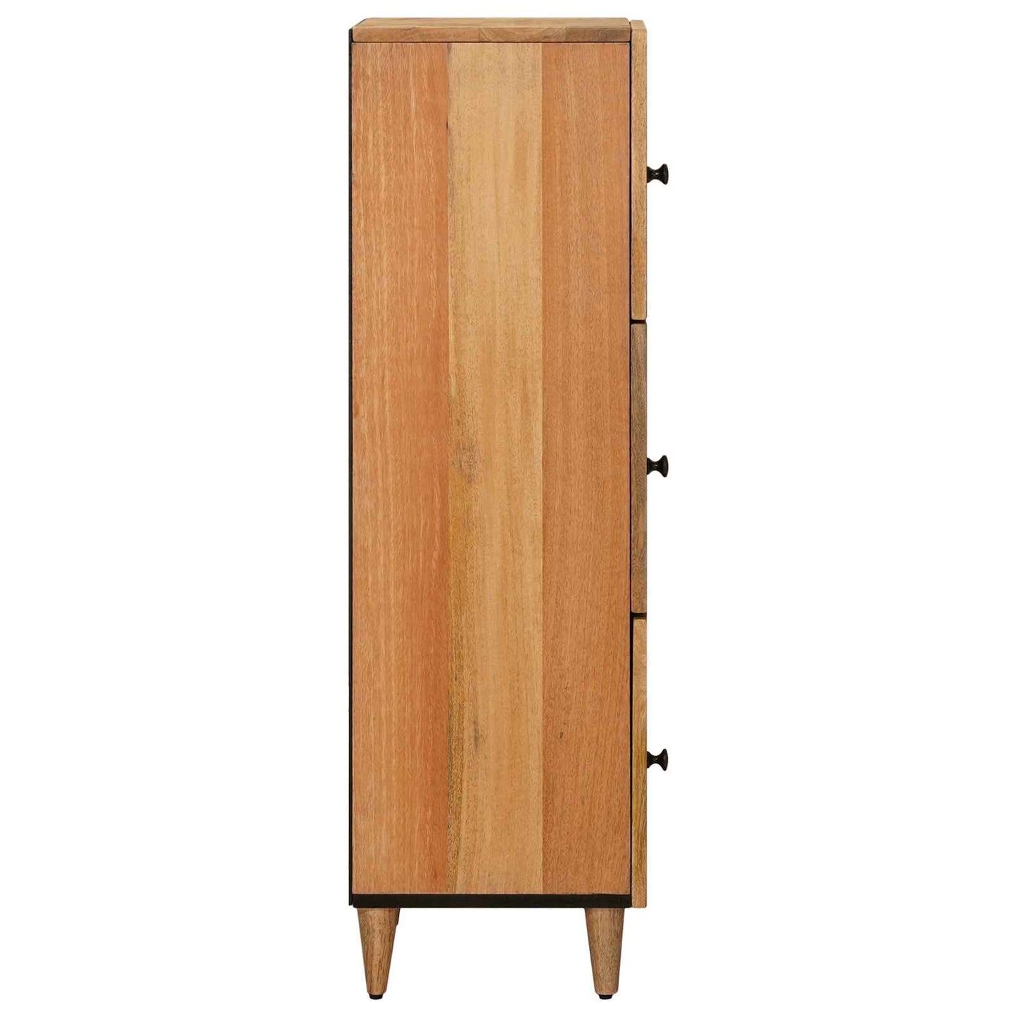 vidaXL Highboard Natural 40 x 33 x 110 cm Solid Mango Wood 4