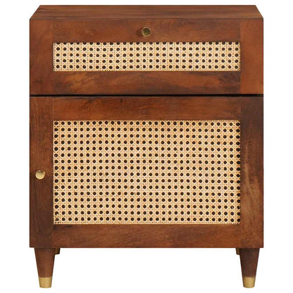 vidaXL Bedside Tables with Drawer 50 x 33 x 60 cm Solid Mango Wood 3