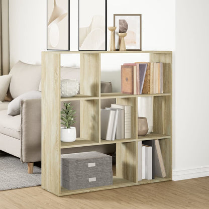 Book Cabinet Engineered Wood Width 102 cm Sonoma oak 103.5 cm