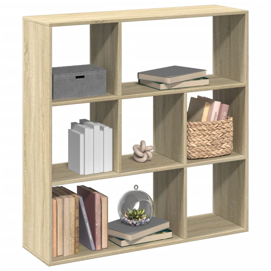 Book Cabinet Engineered Wood Width 102 cm Sonoma oak 103.5 cm