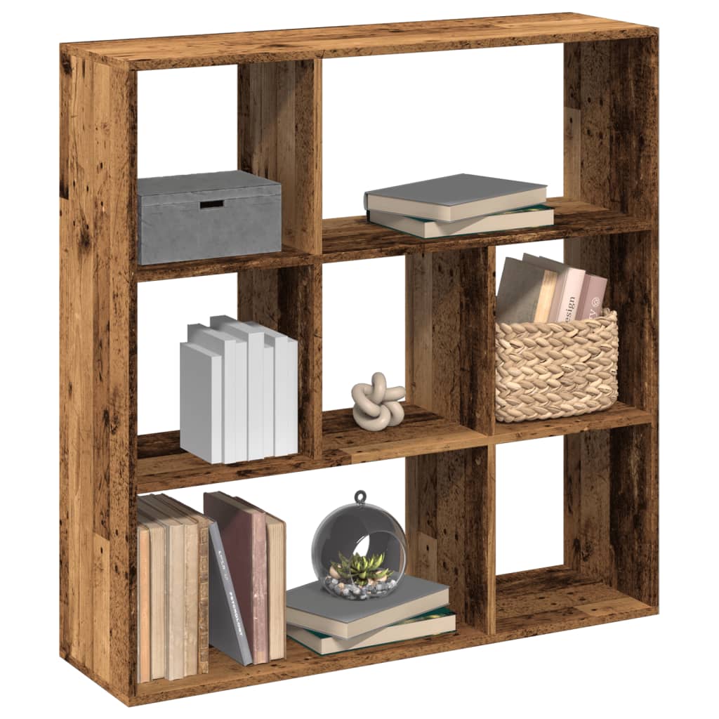 Book Cabinet Engineered Wood Width 102 cm Old wood 103.5 cm