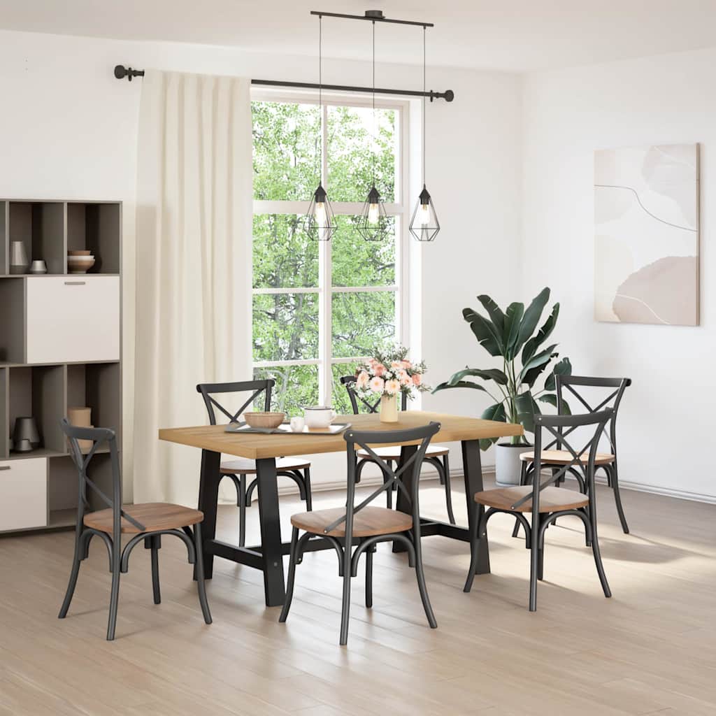 vidaXL Dining Table NOAIN Legs 160x90x75 cm Solid Wood Pine