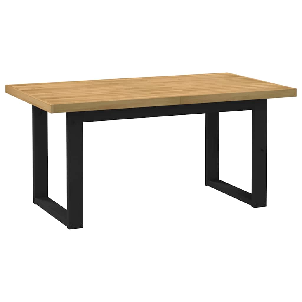 Dining Table NOAIN Legs 160x90x75 cm Solid Wood Pine 160 cm U-shaped