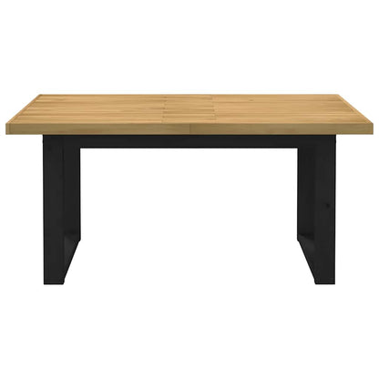 vidaXL Dining Table NOAIN U-Shaped Legs 160x90x75 cm Solid Wood Pine 3