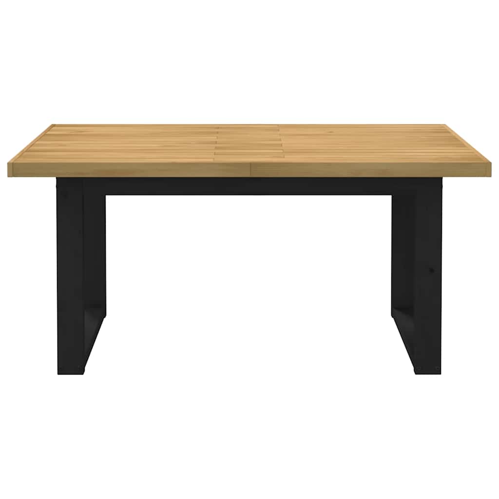 Dining Table NOAIN Legs 160x90x75 cm Solid Wood Pine 160 cm U-shaped