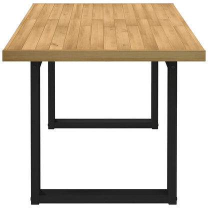 vidaXL Dining Table NOAIN U-Shaped Legs 160x90x75 cm Solid Wood Pine 4