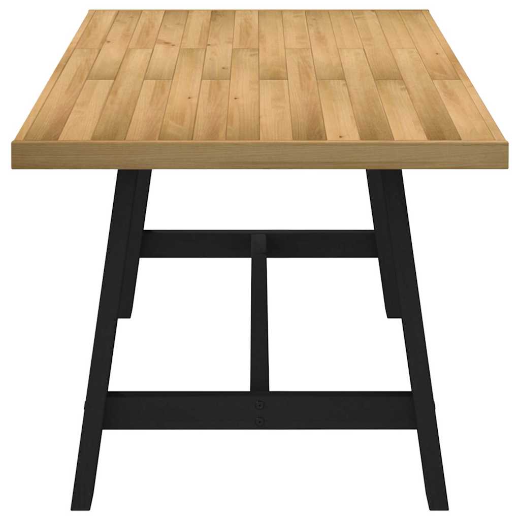 vidaXL Dining Table NOAIN A-Shaped Legs 180x90x75 cm Solid Wood Pine 4