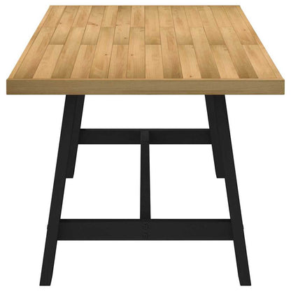 vidaXL Dining Table NOAIN A-Shaped Legs 180x90x75 cm Solid Wood Pine 4